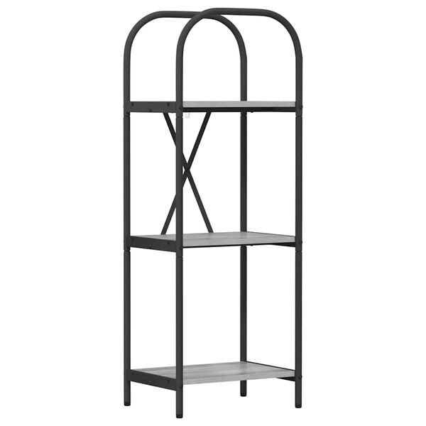 vidaXL Grāmatu plaukts Pelēks Sonoma 40 x 30 x 109 cm