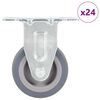 vidaXL 24 fiksēti riteņi 50 mm