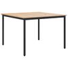 vidaXL Ēdamgalds Dabiska 110 x 110 x 75 cm Ciets priedes koks