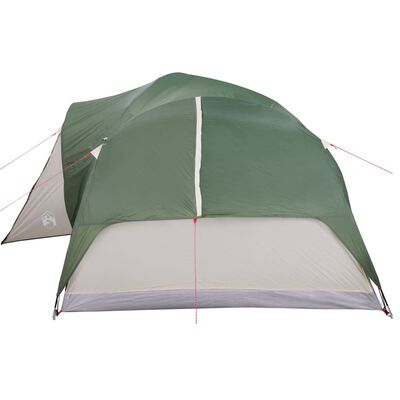 vidaXL kempinga telts 8 personām, zaļa, ūdensnecaurlaidīga