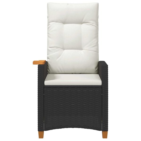 vidaXL Atzveltnes krēsls ar tējas plati 62 x 64 x 112 cm poliratāns