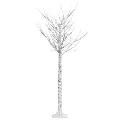 vidaXL Ziemassvētku koks, 140 LED, vēsi balta gaisma, 1,5 m