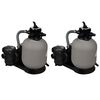 vidaXL baseina sūkņi ar smil&scaron;u filtru, 2 gab., 600 W, 17000 l/h