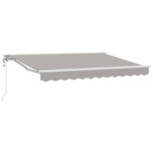vidaXL Pārklājuma struktūra Gai&scaron;i pelēks 250 x 200 cm