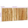 vidaXL Galvas klājs 120 cm Akācijas masīvkoka