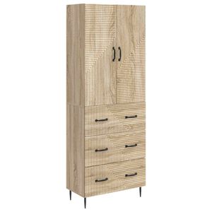vidaXL Skapju komplekts 2 pcs Sonomas ozols 66 x 34,5 x 90 cm