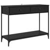 vidaXL Konsoles galds Melns ozolkoks 100 x 34,5 x 75 cm