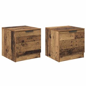 vidaXL Gultas skapis 2 gab. Vecs koks 40 x 39 x 40cm Inženierijas koks