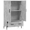 vidaXL augstais skapītis, pelēks, 69,5x31x115 cm, inženierijas koks