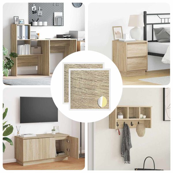 vidaXL Līmējo&scaron;s skrūvju vāks 2 pcs Sonoma ozols &Oslash; 20 x 0,5 mm