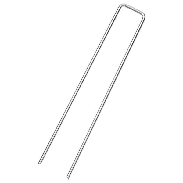 vidaXL zemes mietiņi, 50 gab., U-forma, 20x3,5 cm, cinkots tērauds