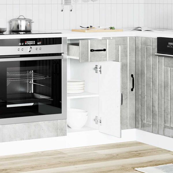 vidaXL virtuves apakšējai skapītis, Lucca, betona pelēks