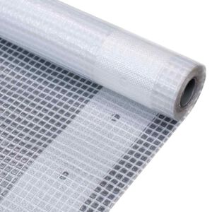 vidaXL brezenta pārklājs, smalki austs, 260 g/m&sup2; 1,5x5 m, balts