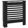 vidaXL radiatora pārsegs, melns MDF, 78 cm