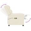 vidaXL elektrisks masāžas krēsls, krēmkrāsas mākslīgā āda