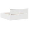 vidaXL Gultas rāmis Balts 180 x 200 cm Inženierijas koks
