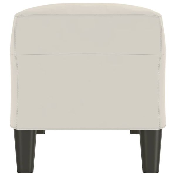 vidaXL sols, krēmkrāsas, 100x35x41 cm, samts