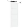 vidaXL Slīdo&scaron;ās durvis ORKDAL Balts 83 x 232 cm Priedes masīvkoks