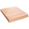 vidaXL vannasistabas letes virsma, 40x50x(2-6)cm, apstrādāts masīvkoks