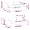 vidaXL Dīvāngulta 200cm Mākoņu pelēka audums