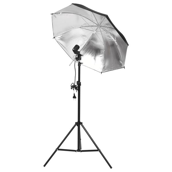 vidaXL fotostudijas komplekts, gaismas un fons