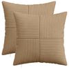 vidaXL Spilvenu pārvalks 2 gab. ALMELO Brūna 35 x 35 cm kordurojs