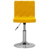 vidaXL grozāmi virtuves krēsli, 2 gab., sinepju dzeltens samts