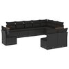 vidaXL Patio Sofa Set 10-vietīgs Black