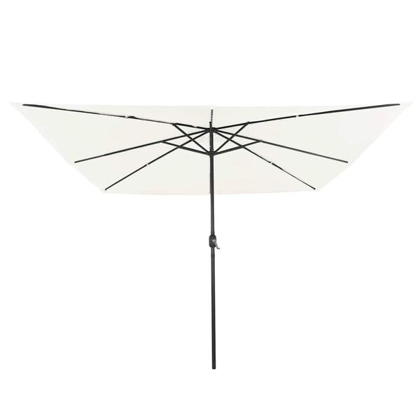 vidaXL Dārza parasols Smilšu 295 x 295 x 245 cm Poliesters un tērauds