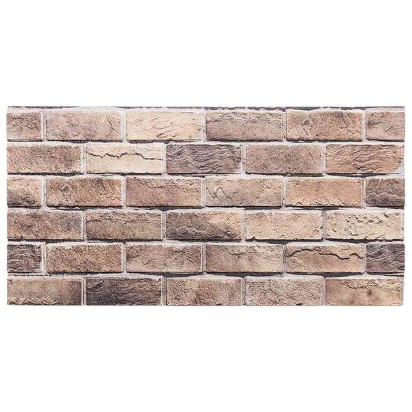 vidaXL 3D sienas paneļi, 10 gab., brūni, 100x50 cm, EPS