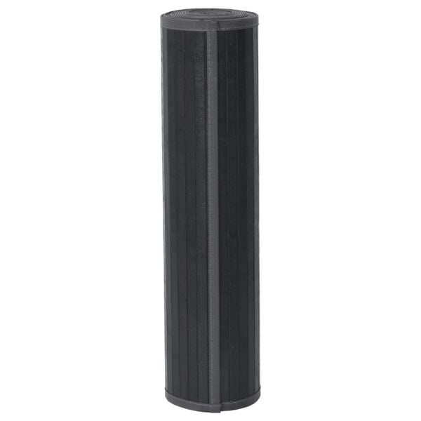 vidaXL paklājs, taisnstūra forma, pelēks, 80x100 cm, bambuss