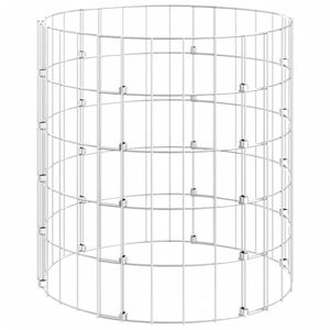 vidaXL gabions, stabs, apaļ&scaron;, cinkots tērauds, &Oslash;50x50 cm