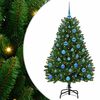 vidaXL Mākslīgā Ziemassvētku eglīte 150 cm 150 LED Silti balts Zaļa