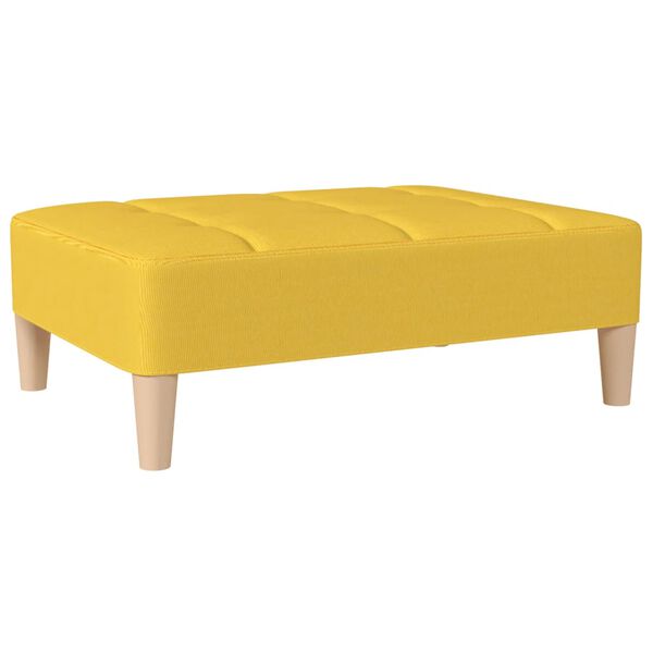 vidaXL kājsoliņ&scaron;, dzeltens, 78x56x32 cm, audums