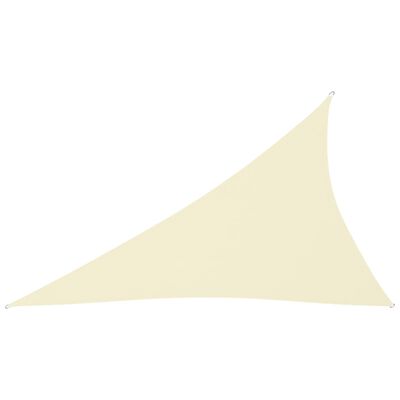 vidaXL saulessargs, 4x5x6,4 m, trijstūra forma, krēmkrāsas audums