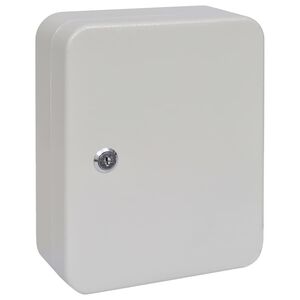 vidaXL Atslēgu kaste ar slēdzeni Krēms 20 x 7,5 x 25 cm Tērauds