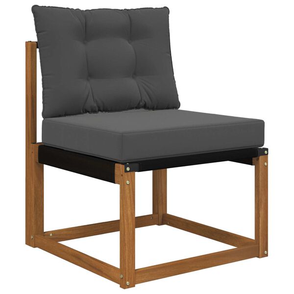 vidaXL Āra dīvāna spilvens 2 pcs Antracīts Poliesters