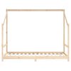 vidaXL bērnu gultas rāmis, 2x(90x190) cm, priedes masīvkoks