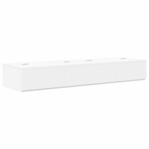 vidaXL Studijas galds Balts 152 x 40 x 19,5 cm Inženierijas koks