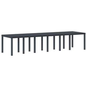 vidaXL Dārza galds Antracīts 350 x 100 x 74 cm poliratāns