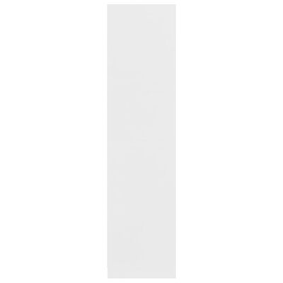 vidaXL skapis, balts, 100x50x200 cm, skaidu plāksne