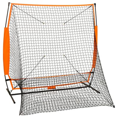 vidaXL multisporta beisbola treniņu tīkls, melns, 174x76x158,5 cm