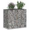 vidaXL Gabions pacelta gulta Sudraba 90 x 50 x 80 cm Cinkots tērauds