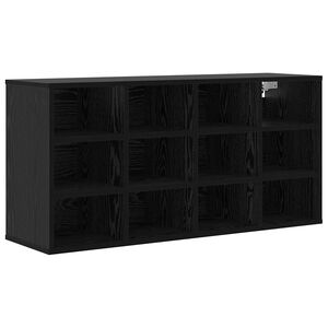 vidaXL Apavu skapis 103 x 30 x 51 cm Inženierijas koks Melns ozols