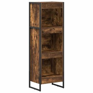 vidaXL Grāmatplaukts 40 x 30 x 121 cm Inženierijas koks Dūmu ozols