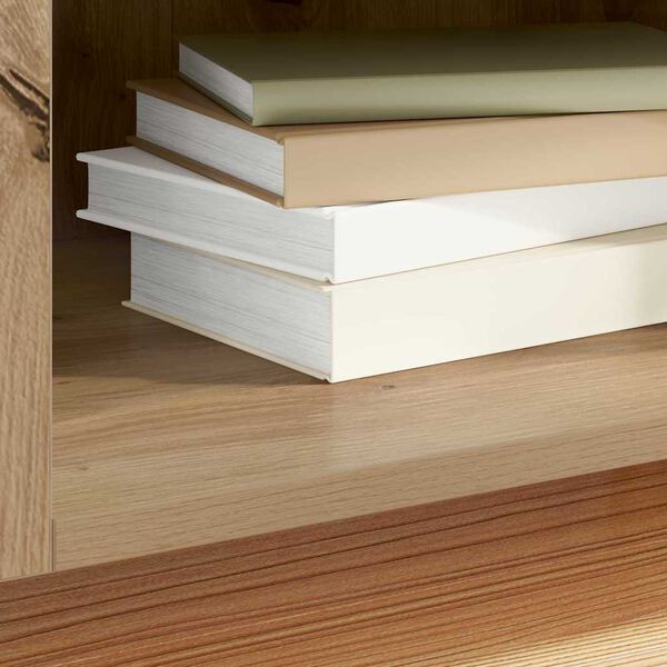 vidaXL Pla&scaron;u skapis Artisānā ozols 121 x 38 x 48 cm Inženierijas koks