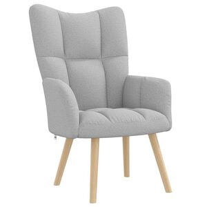 vidaXL Relaksējo&scaron;ais Krēsls Cloud Grey Fabric
