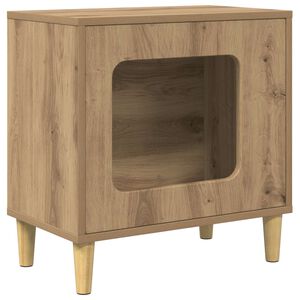 vidaXL Kaķu māja Artisan ozols 51 x 30 x 52 cm Inženierijas koks