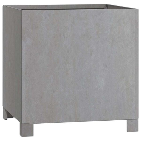 vidaXL puķu kaste ar kājām, rūsas krāsā, 40x40x40 cm, kortena tērauds