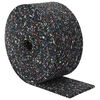 vidaXL Gumijas granulu rullis Melns 1000 x 10 x 0,3 cm Gumija